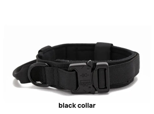 Red Dirt Dogs Tactical Collar + Leash Bundle — Black